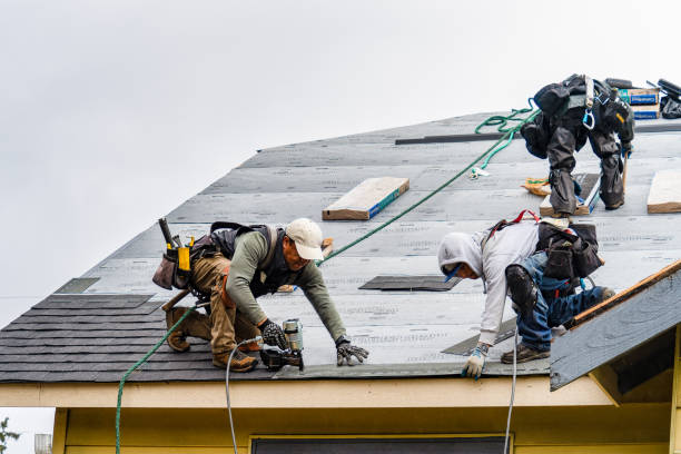 Professional Roofing technician working in Adams, MA